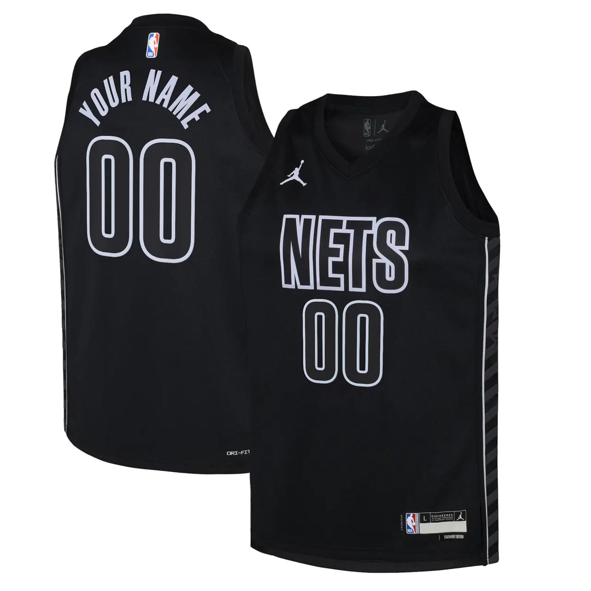 Jordan Nets Black Statement Jersey