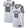 Nike Nets White Association Custom Jersey