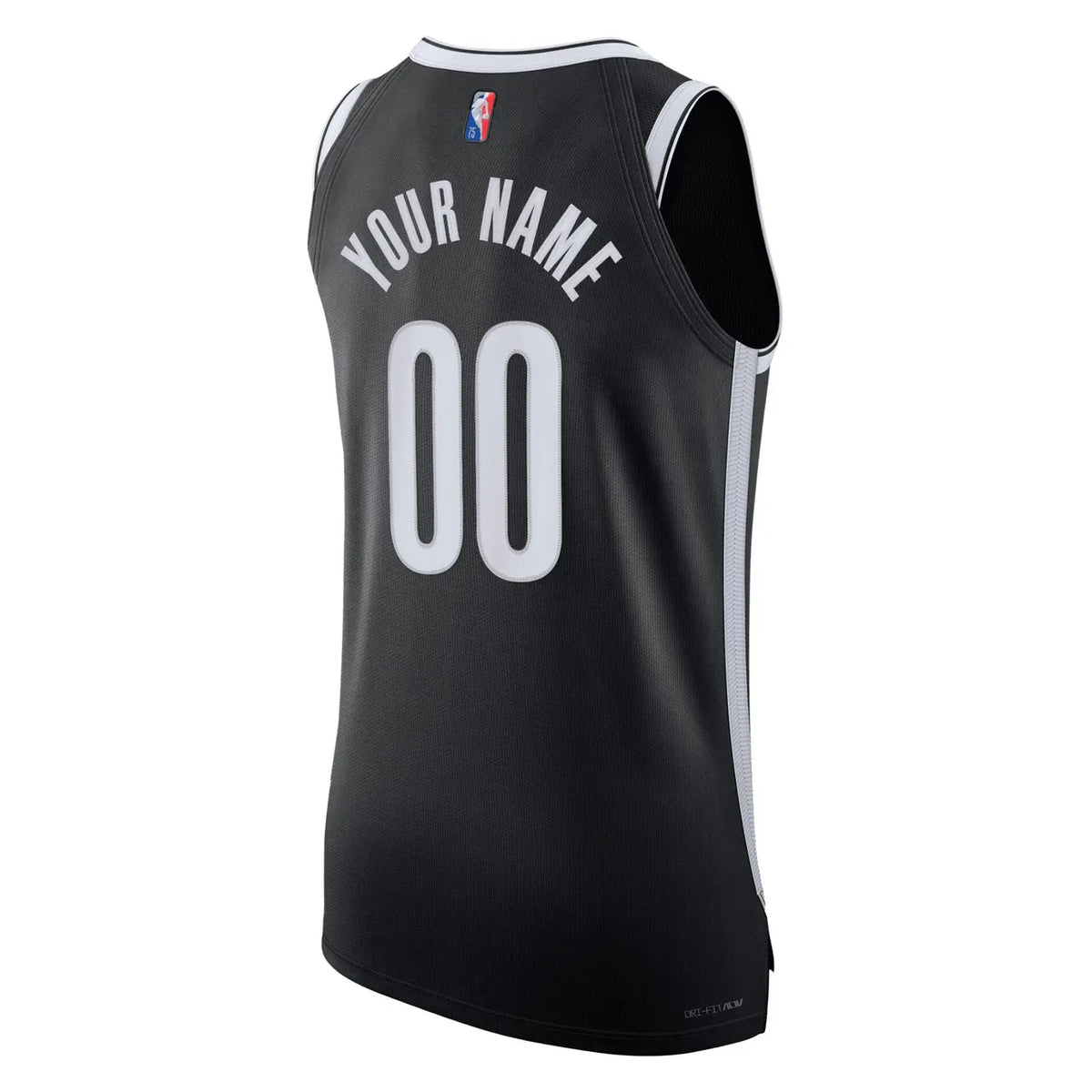 Nets Black Icon Jersey Custom - Hình 4