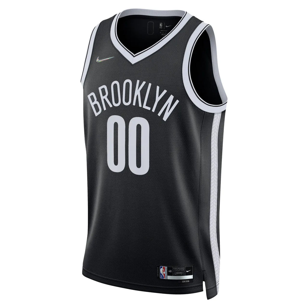 personalized Nike Nets Black Custom Jersey - Hình 3