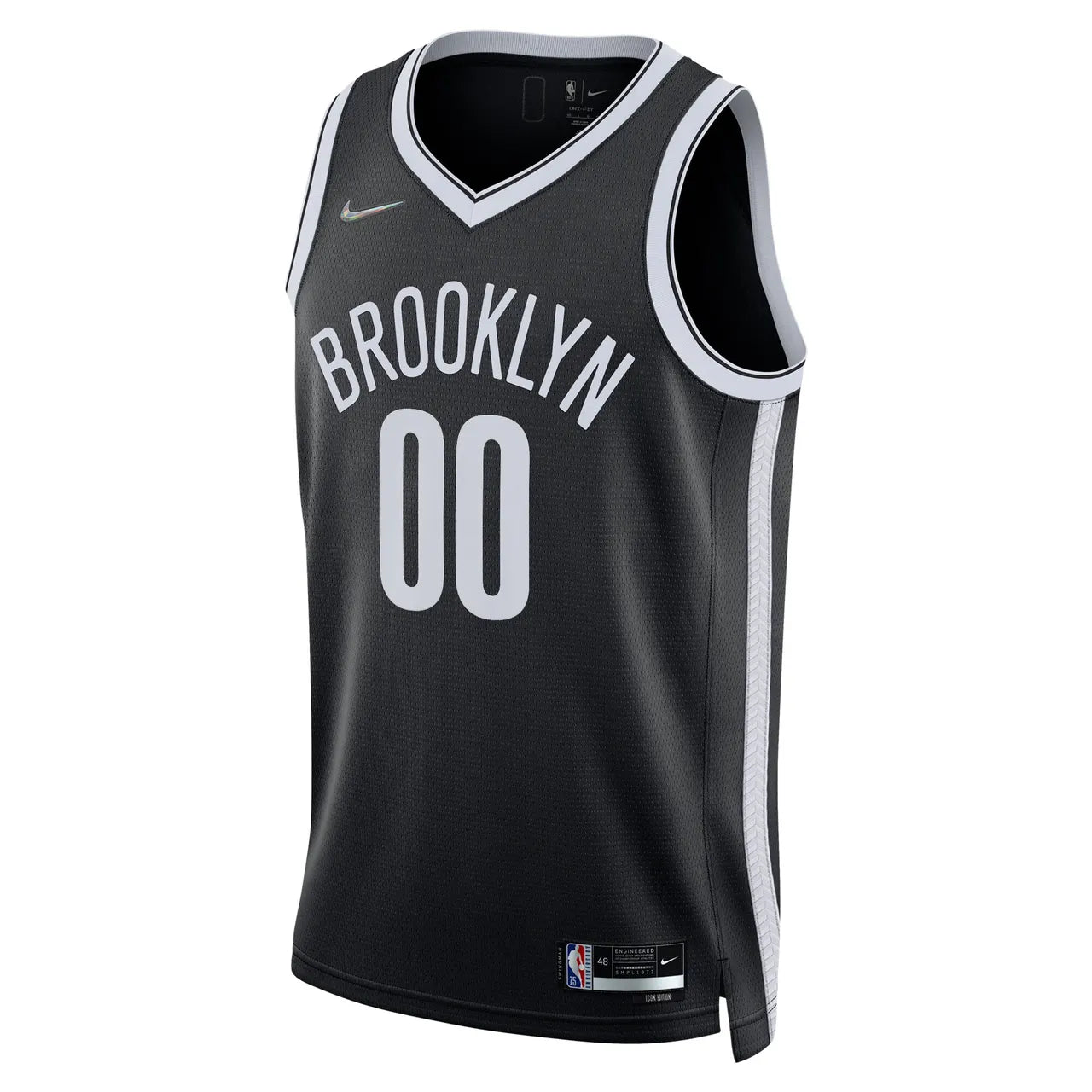 personalized Nike Nets Black Custom Jersey - Hình 3