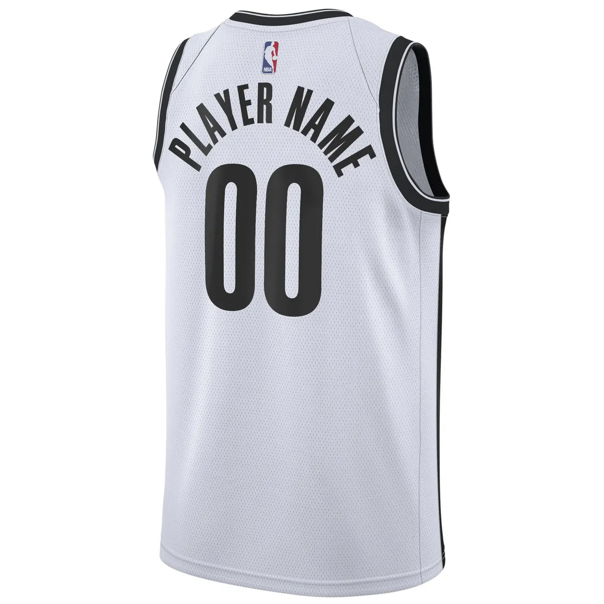 Nike Nets White Replica Jersey - Hình 3