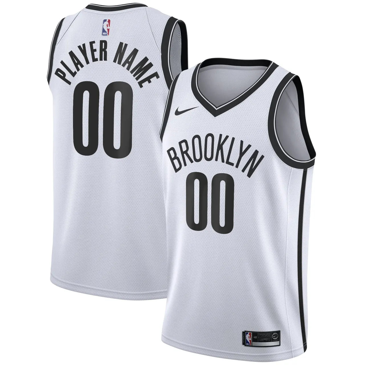 Nike Nets White Replica Jersey
