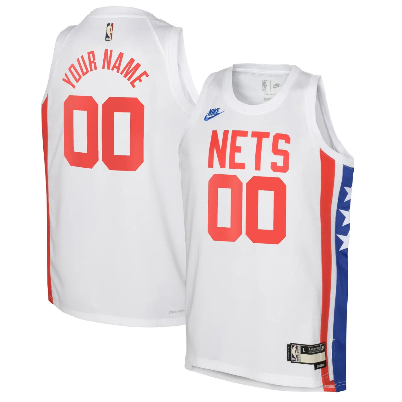 Nets White Custom Jersey nike