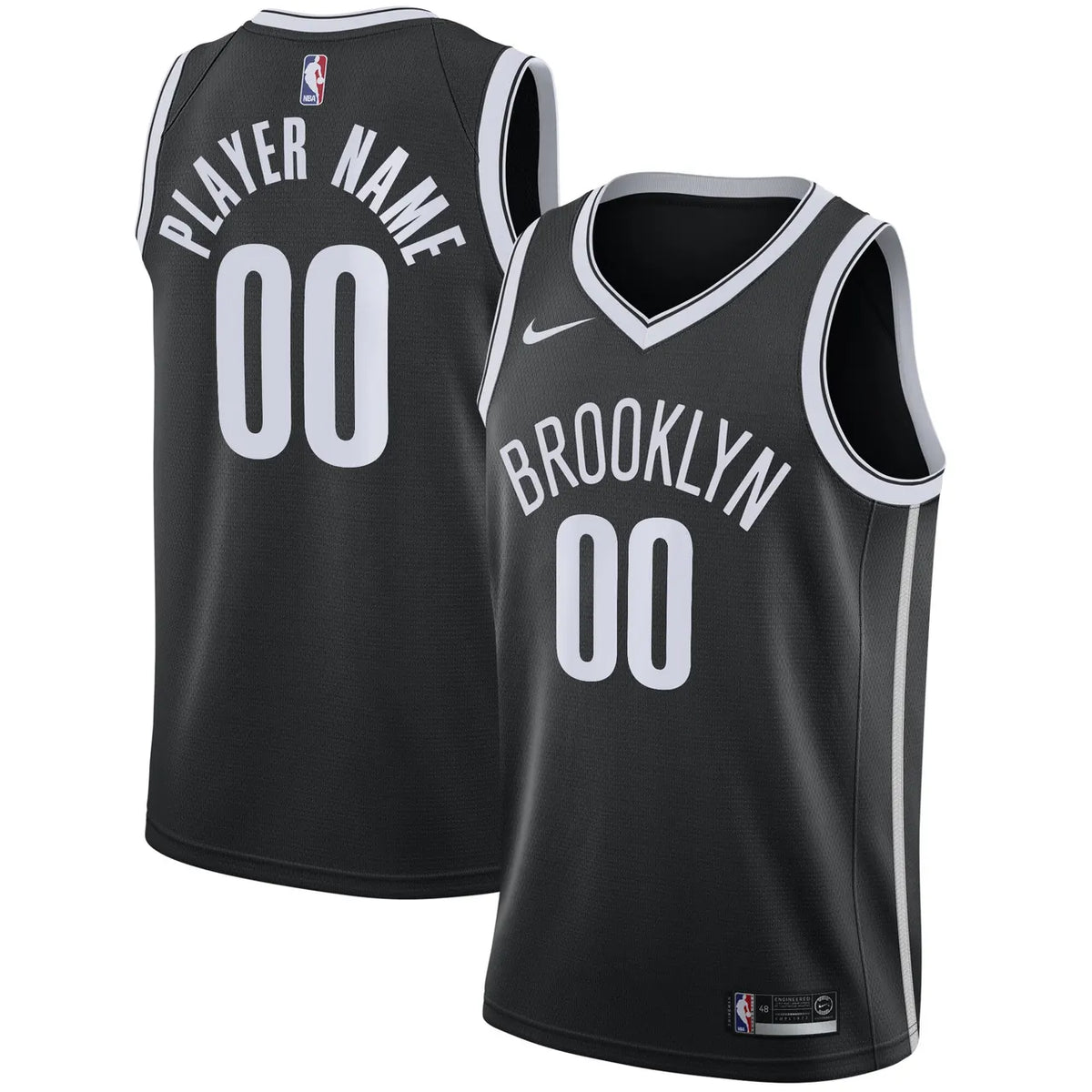 brooklyn Nike Nets Black Jersey