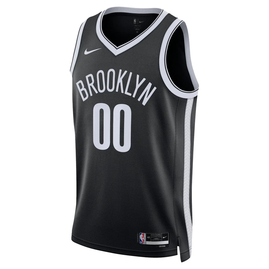 Nets Custom Black Icon Jersey - Hình 2