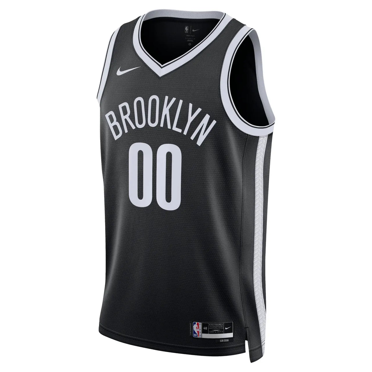 Nets Custom Black Icon Jersey - Hình 2