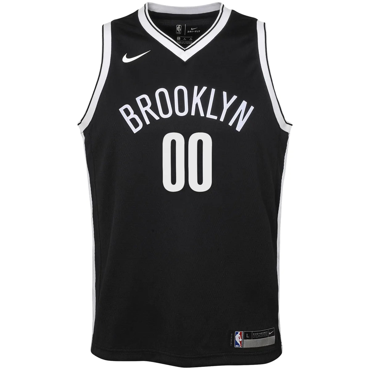 brooklyn Nike Nets Black Custom Jersey - Hình 2