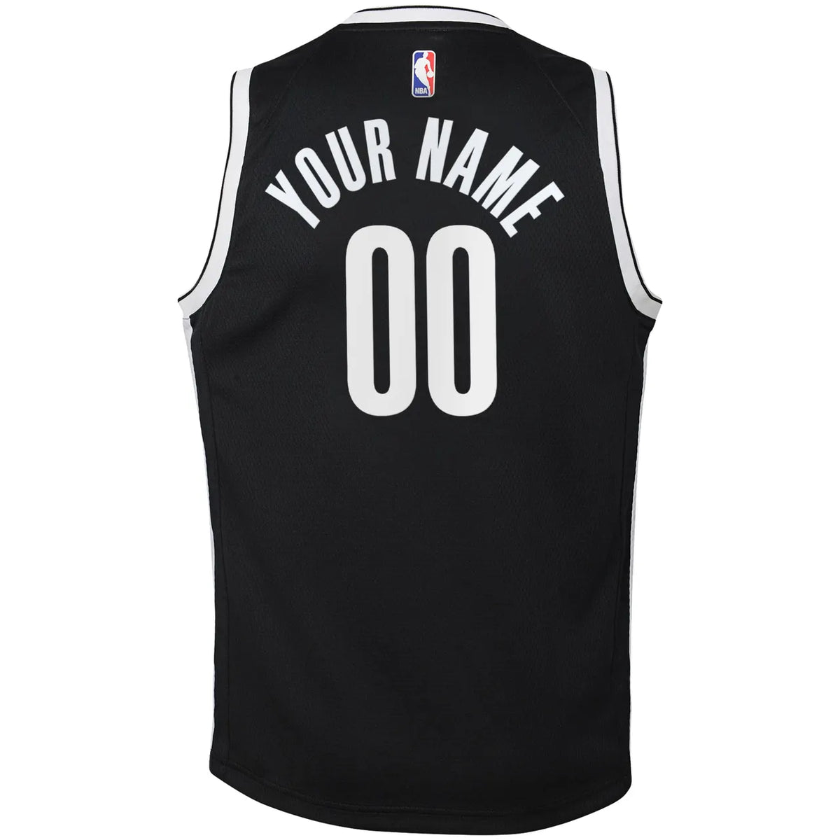 brooklyn Nike Nets Black Custom Jersey - Hình 3