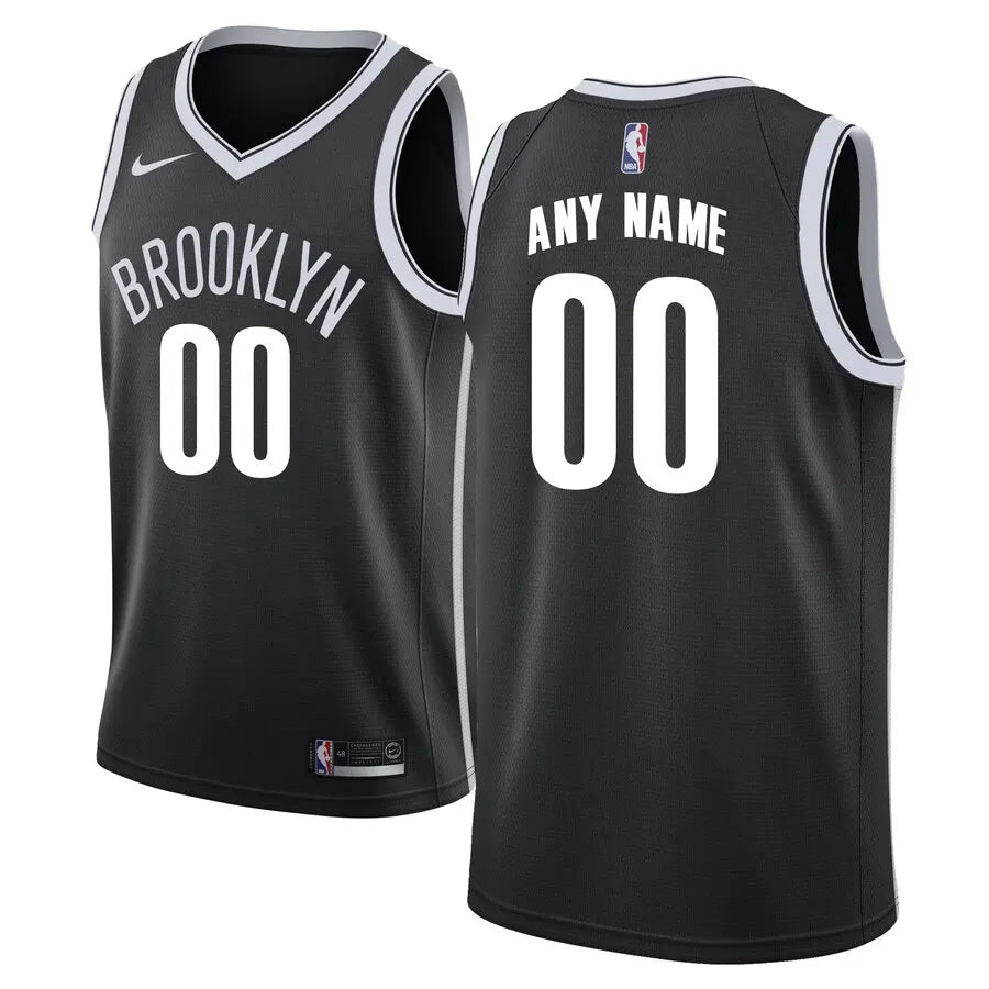 Nets Custom Black Jersey nike