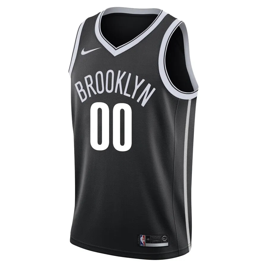 Nets Custom Black Jersey nike - Hình 2