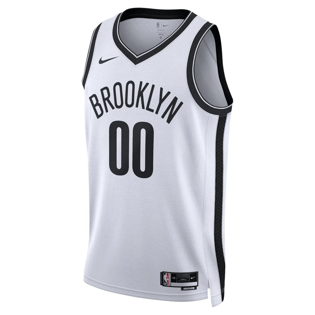 brooklyn Nike Nets White Custom Jersey - Hình 2
