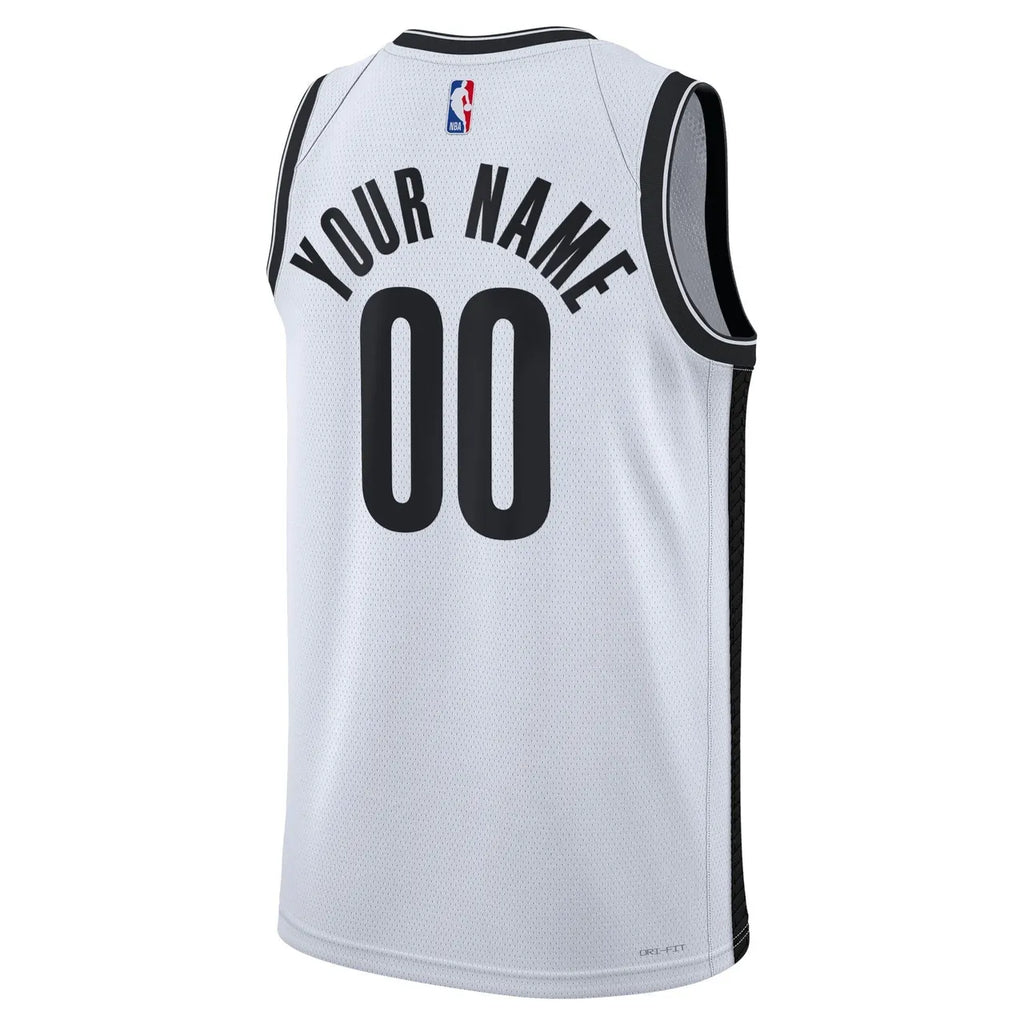 Nike Nets White Jersey - Hình 3