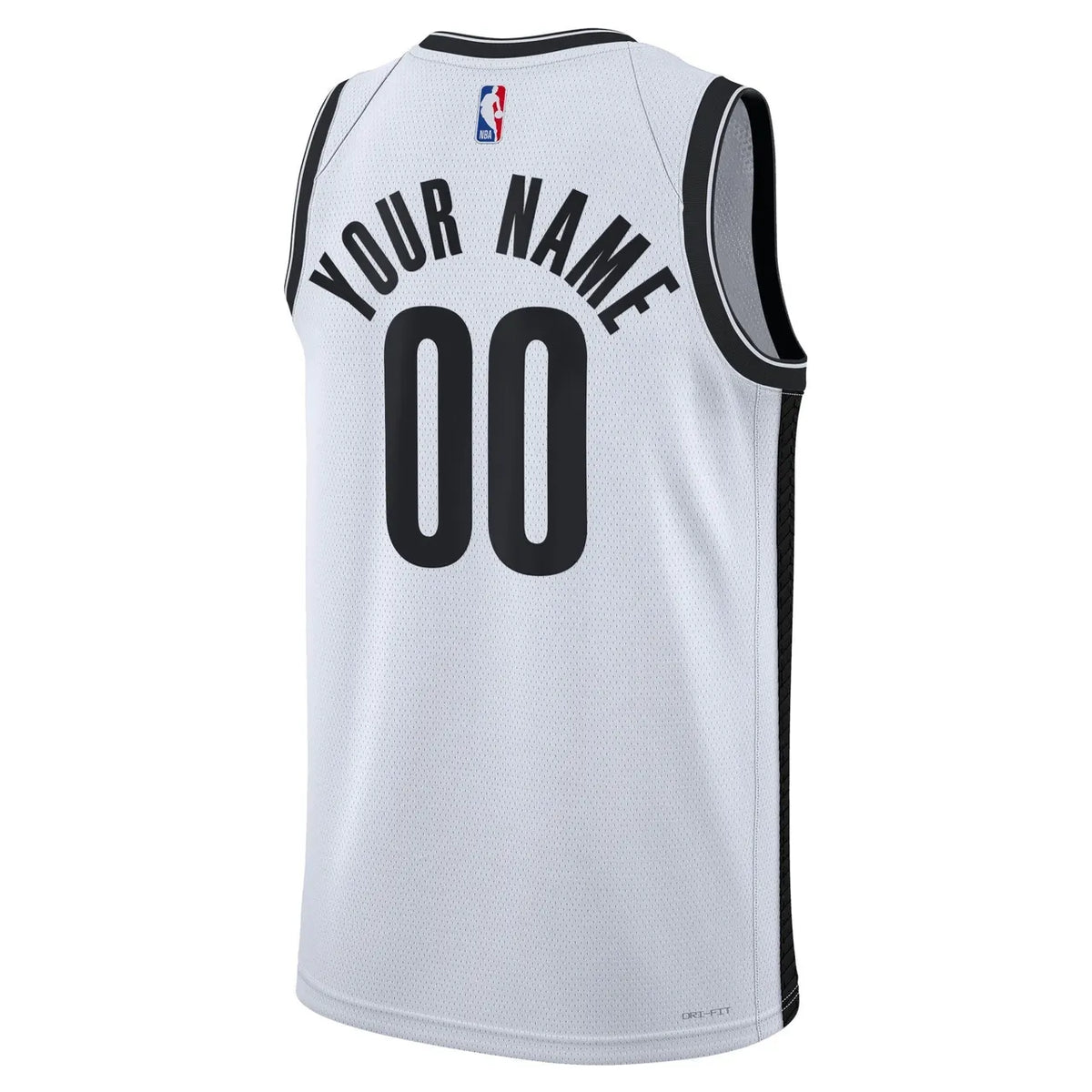 Nike Nets White Jersey - Hình 3