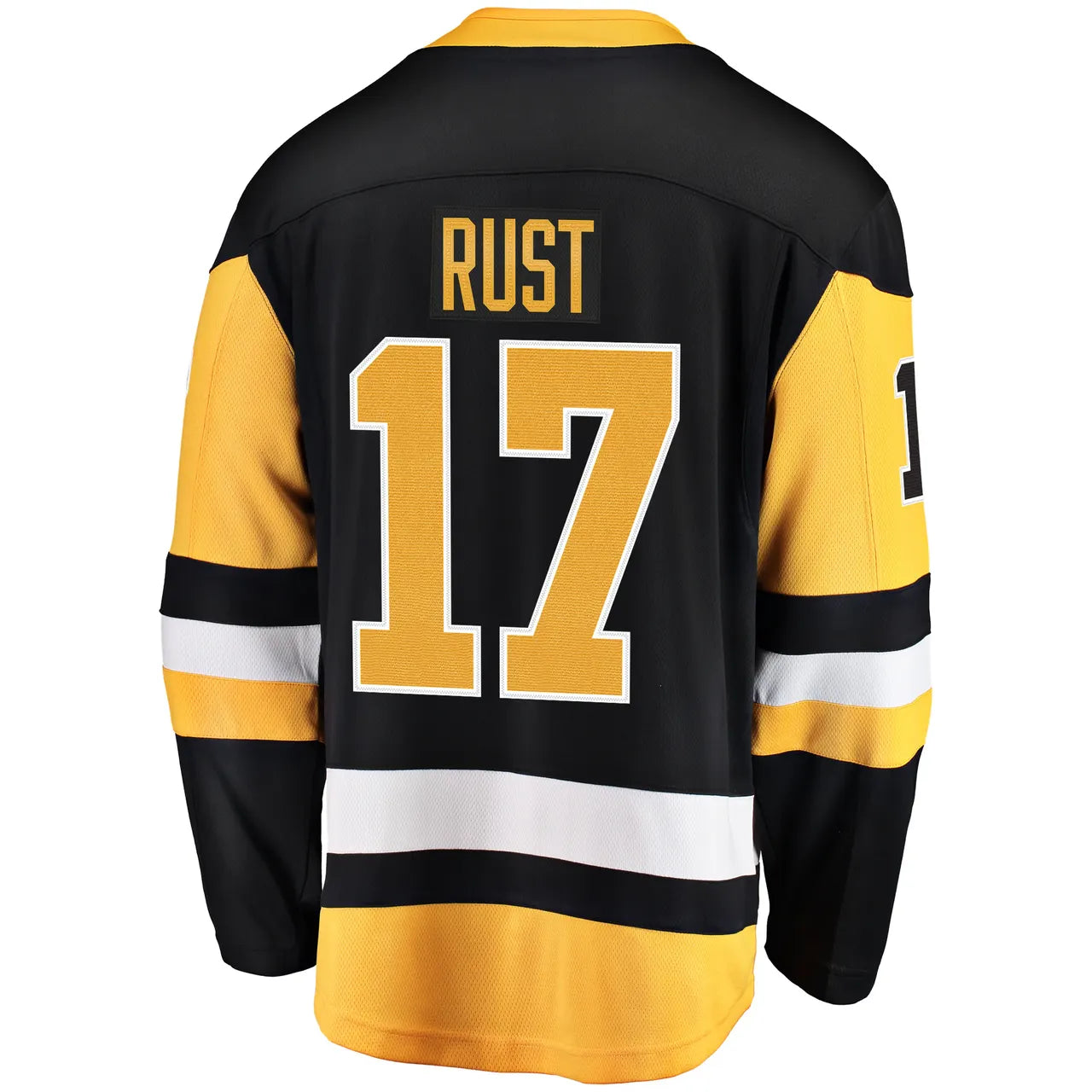 black Fanatics Rust Penguins Jersey - Hình 4