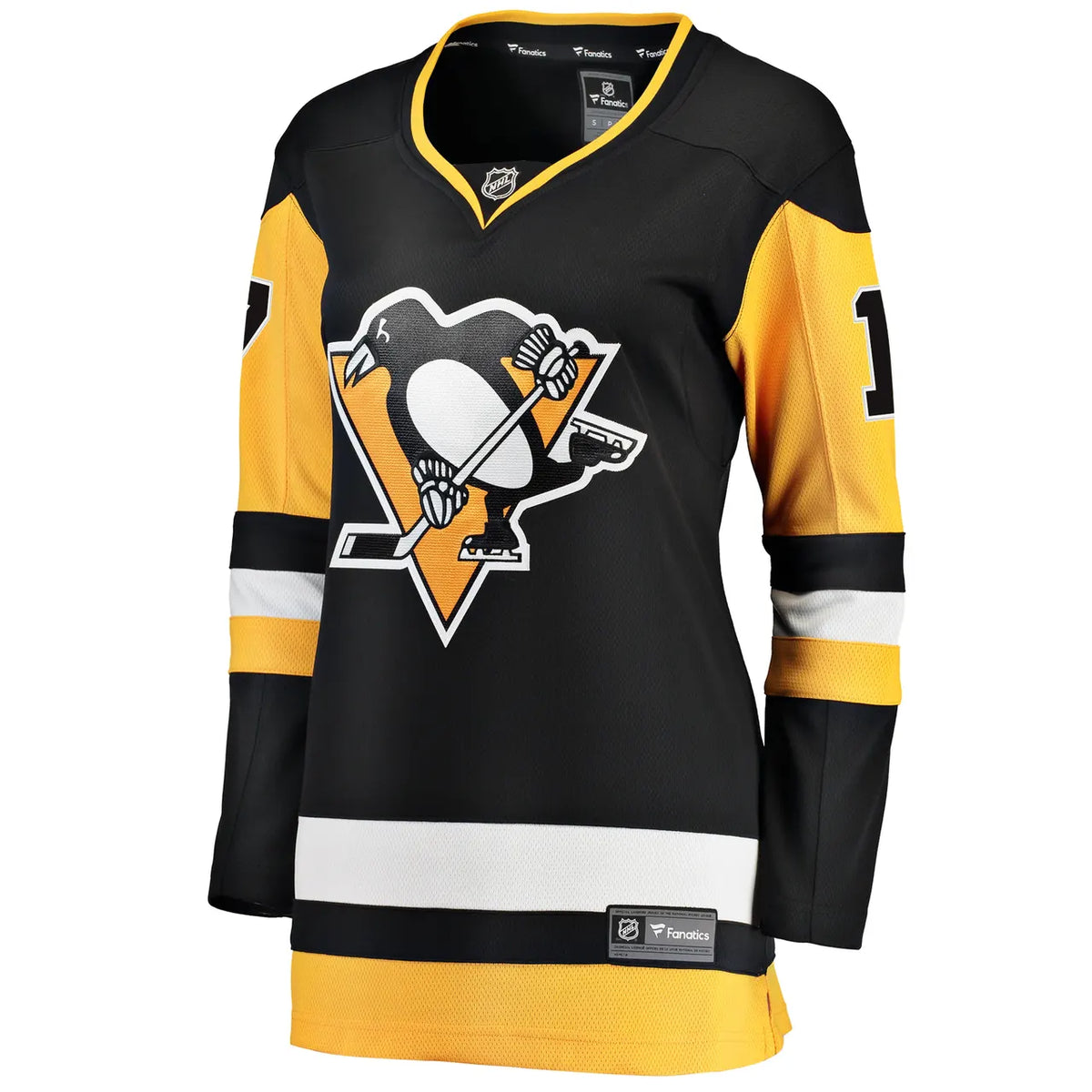 black Fanatics Rust Penguins Jersey - Hình 2