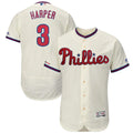 Phillies Harper Cream Throwback Jersey