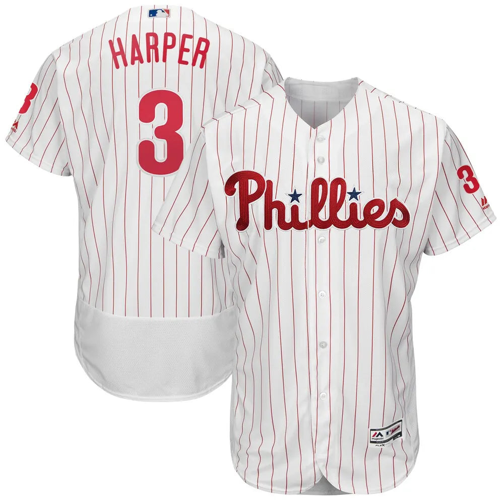 Majestic Harper Phillies Pinstripe Jersey