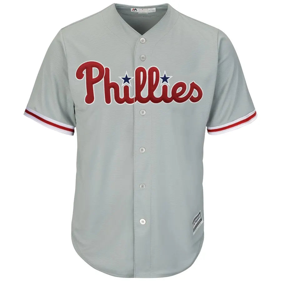 majestic Harper Phillies Gray Jersey - Hình 2