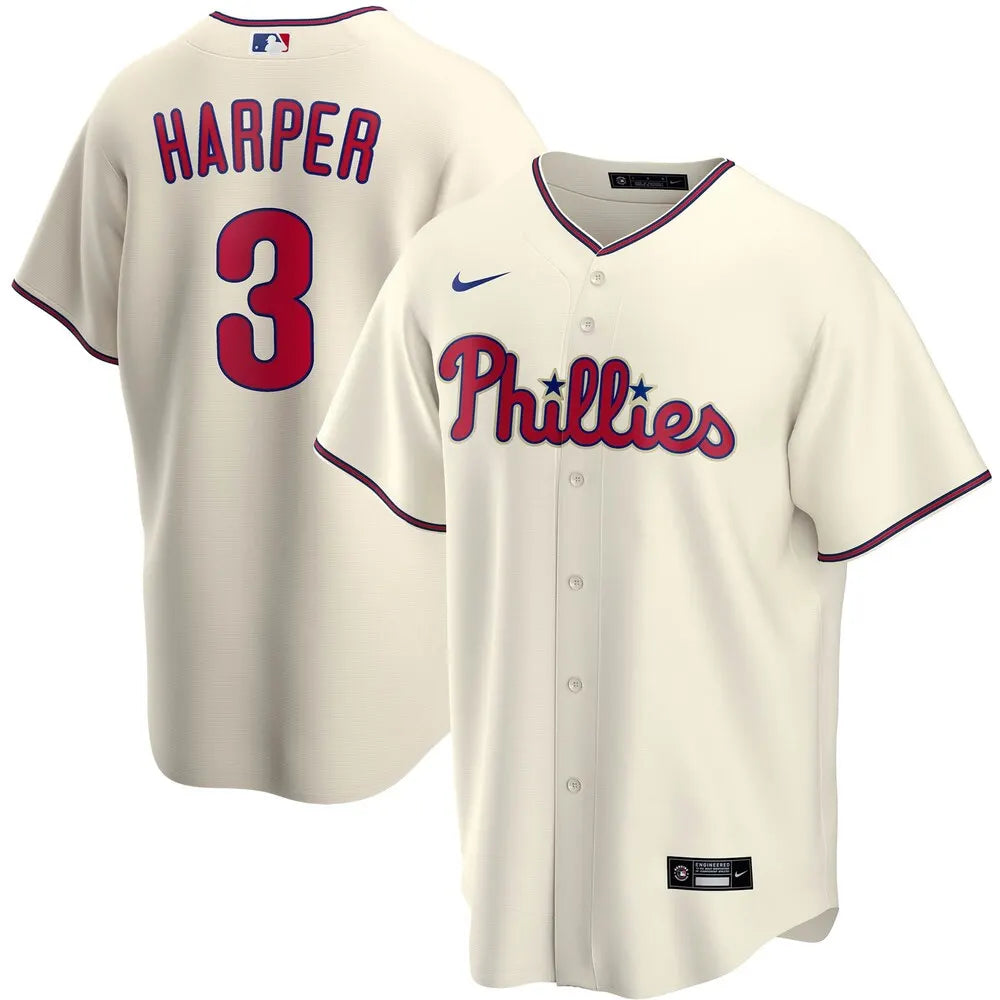Phillies Harper Cream Jersey