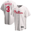 Harper Phillies Pinstripe Jersey nike white