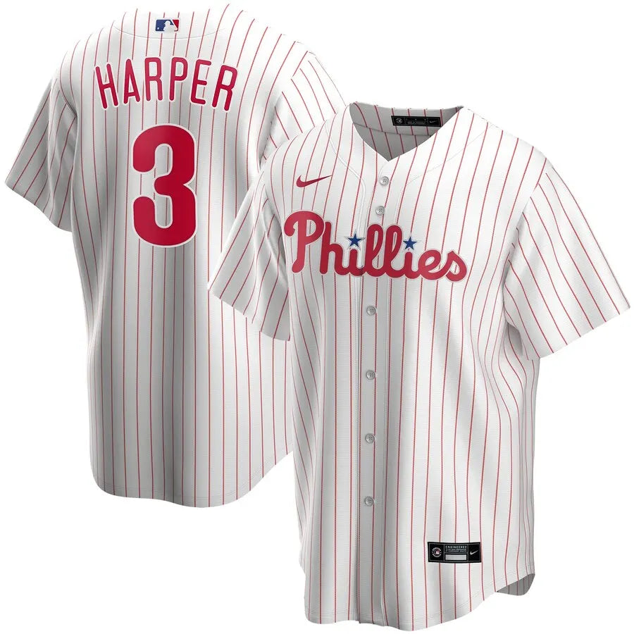 nike authentic Harper Phillies Pinstripe Jersey