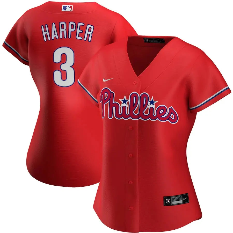 Harper Phillies Red Jersey nike