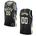 Jordan Bucks Black Custom Jersey