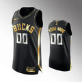Bucks Black Gold Custom Jersey
