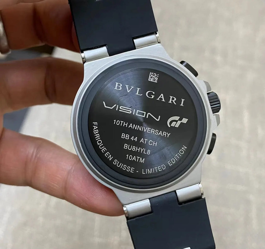 Bulgari Aluminium Chronograph Yellow Accents - Hình 2