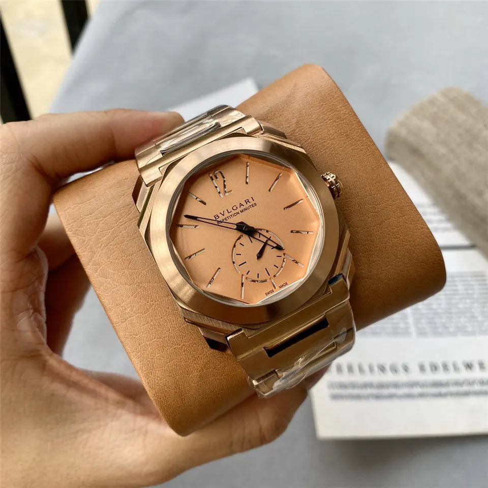 Bulgari Rose Gold Salmon Dial