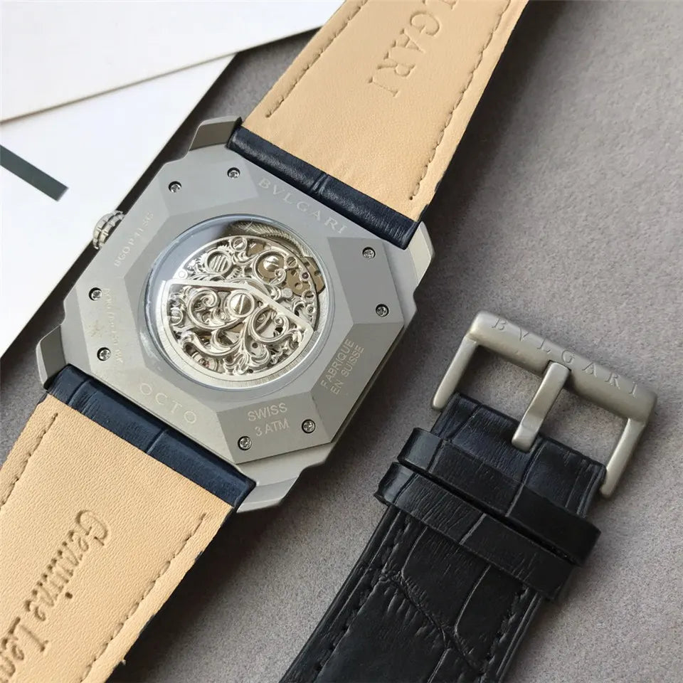 Bulgari Octo Sandblast Blue - Hình 4