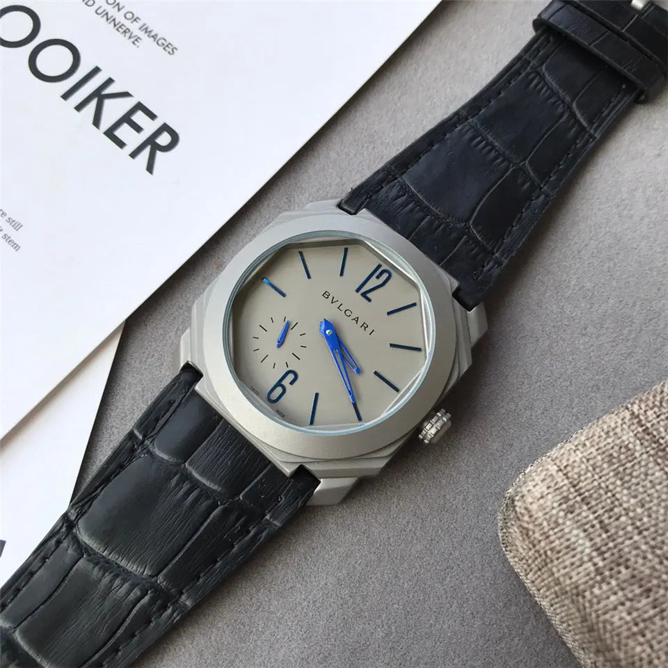 Bulgari Octo Sandblast Blue - Hình 2