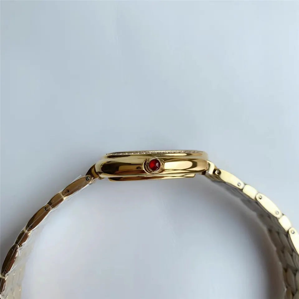 Bulgari Gold Diamond Watch - Hình 4