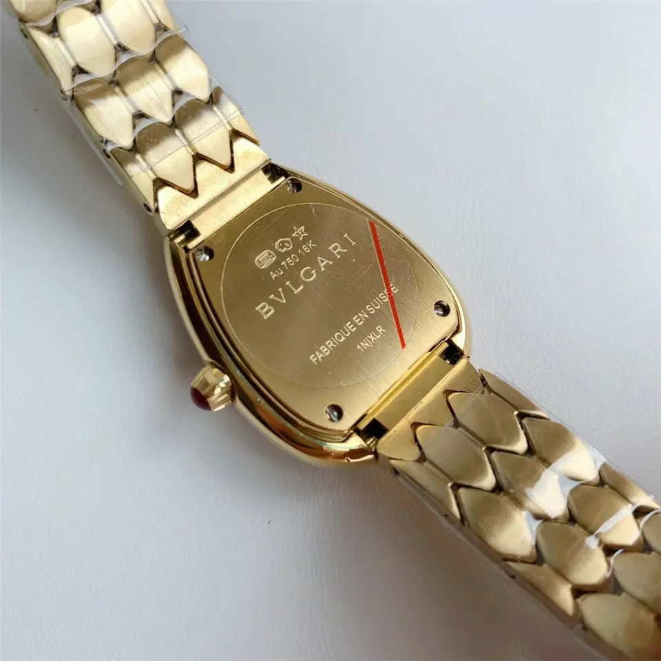 Bulgari Gold Diamond Watch - Hình 3