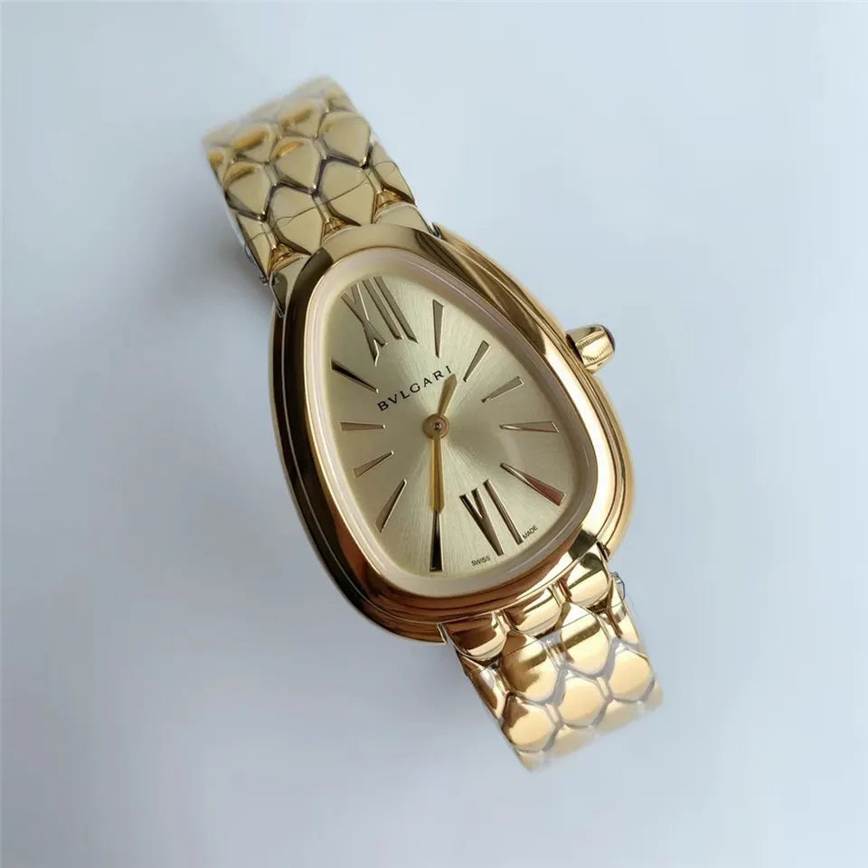 Bulgari Gold Diamond Watch - Hình 6