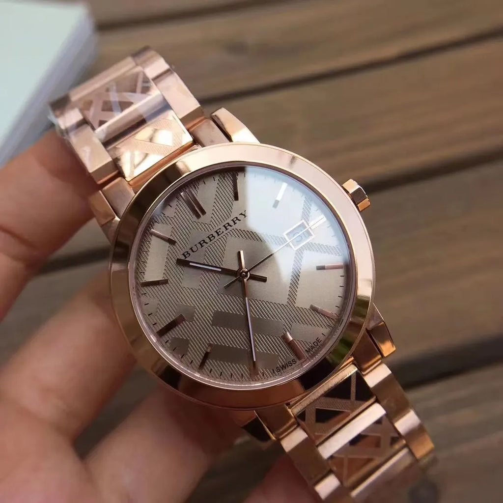 Burberry Rose Gold Watch - Hình 3