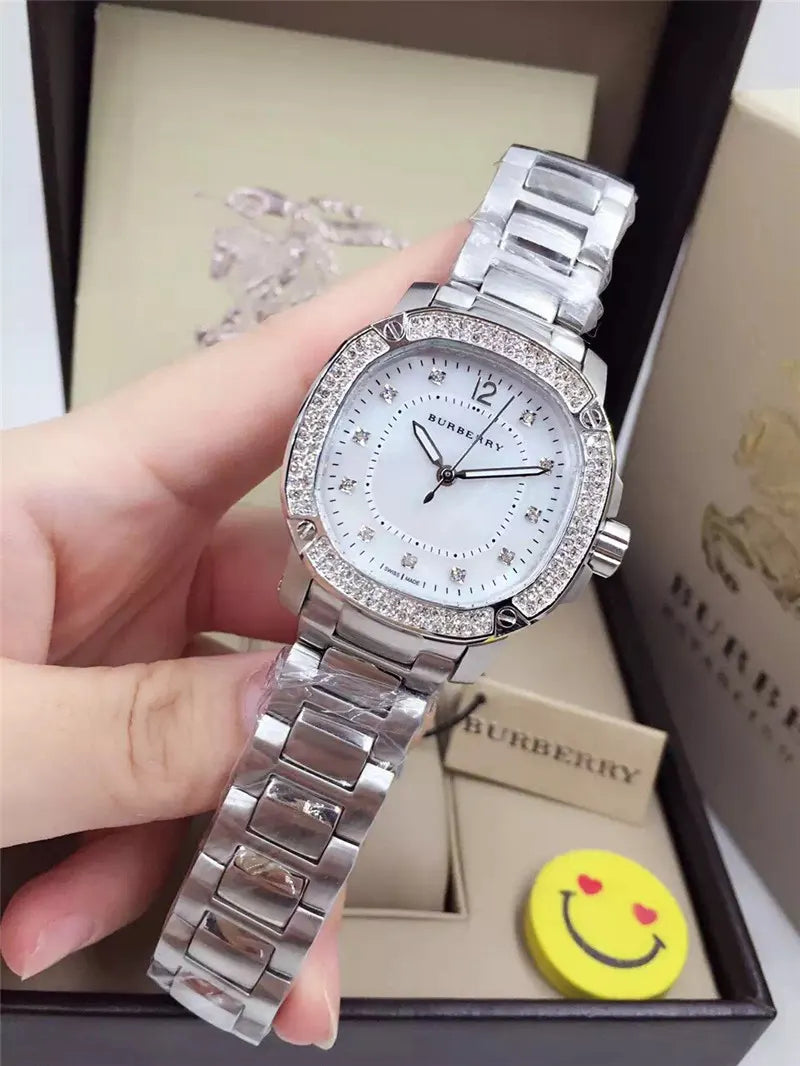 Burberry Diamond Bezel Steel - Hình 7