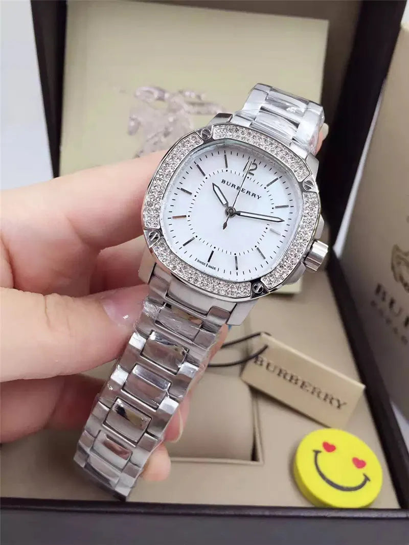 Burberry Diamond Bezel Steel - Hình 3
