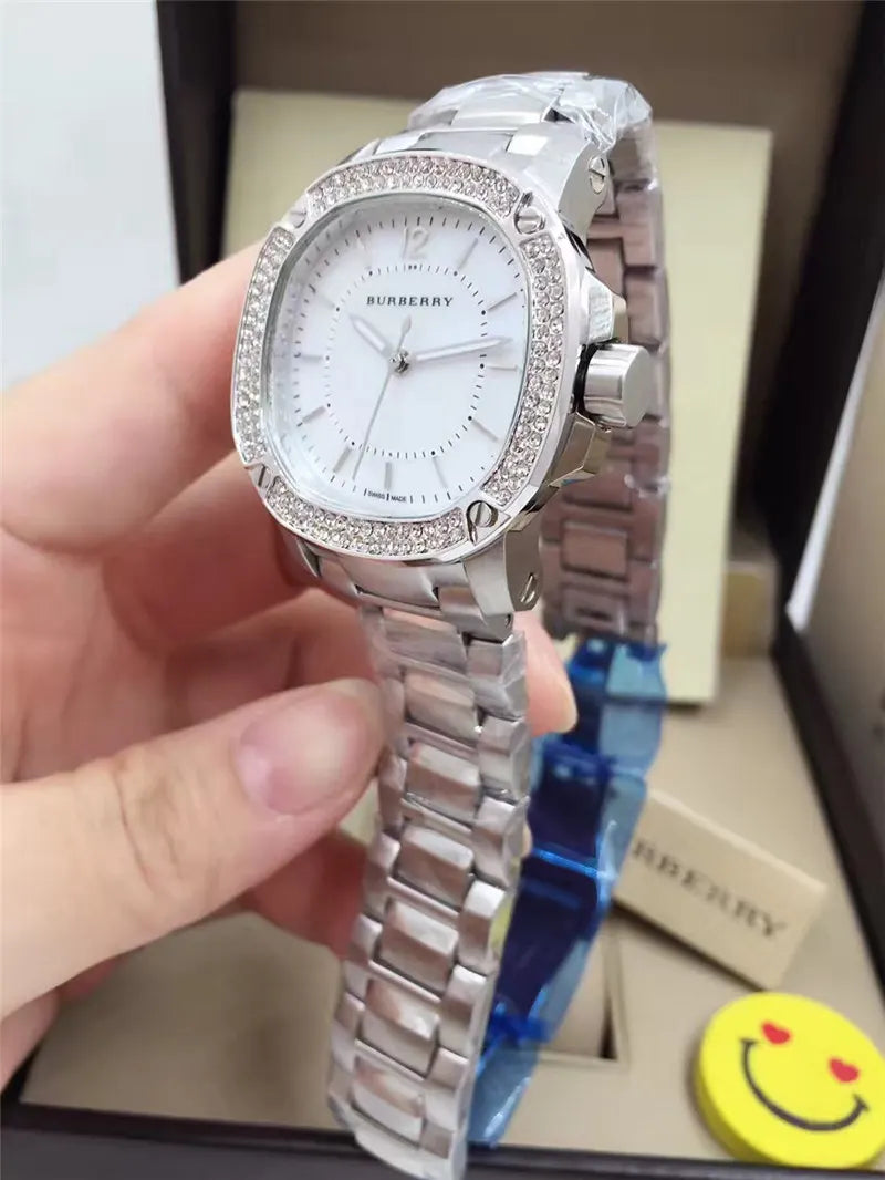 Burberry Diamond Bezel Steel - Hình 2