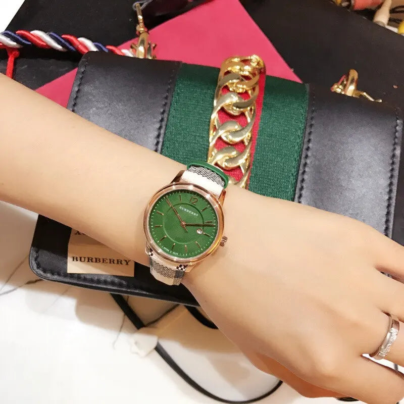 Burberry Green Dial Watch - Hình 2