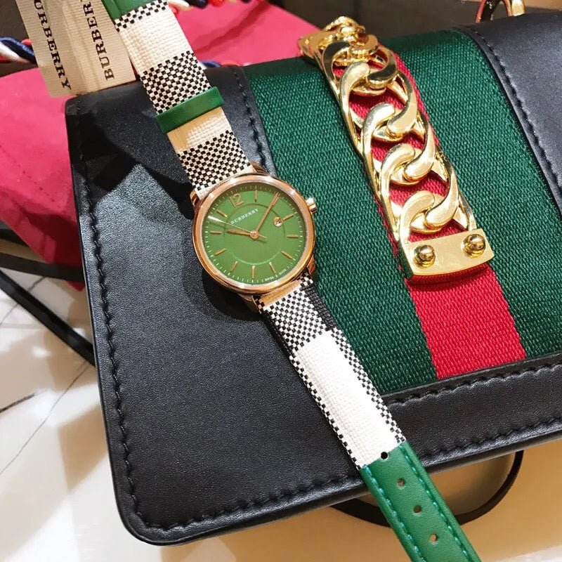 Burberry Green Dial Watch - Hình 5