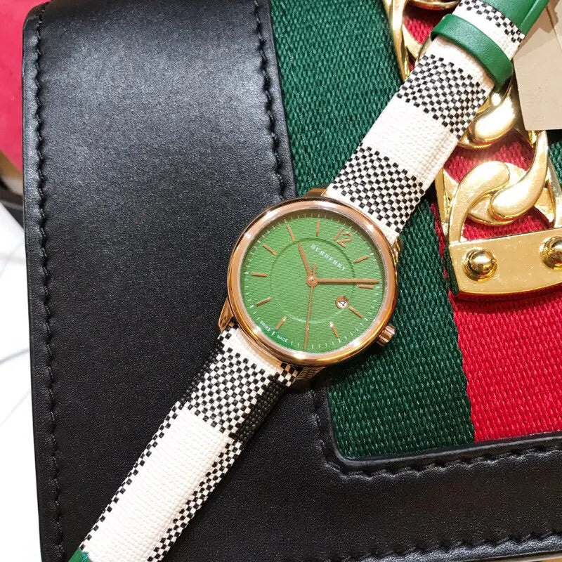 Burberry Green Dial Watch - Hình 6