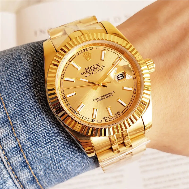 Rolex Gold Fluted Bezel