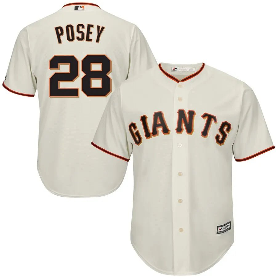 majestic Giants Posey Cream Jersey