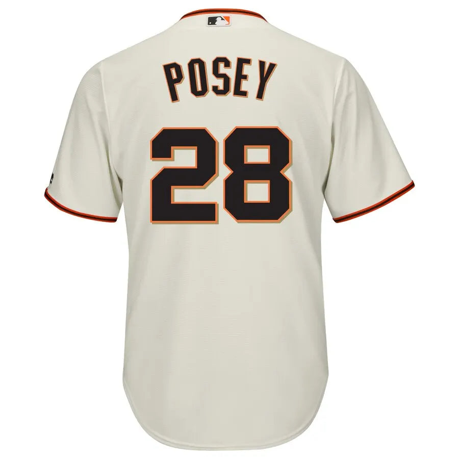 majestic Giants Posey Cream Jersey - Hình 3