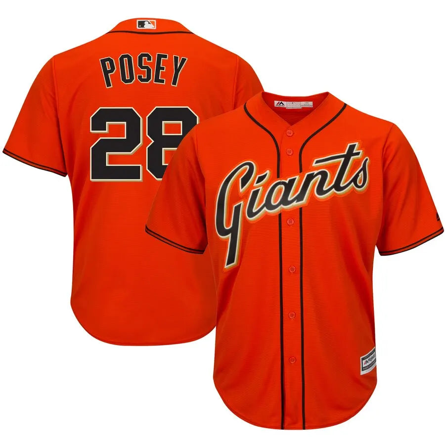 Giants Posey Orange Jersey majestic