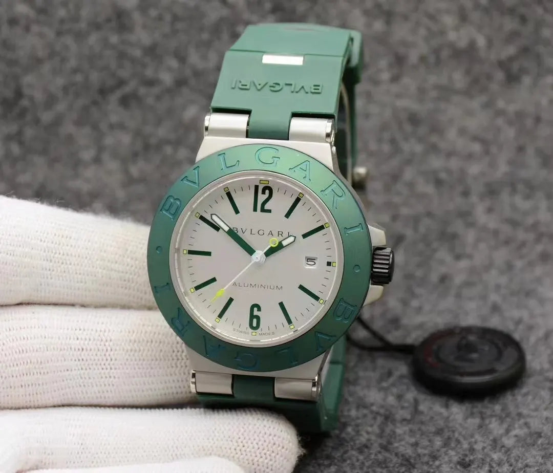 Bulgari Aluminium Green Bezel