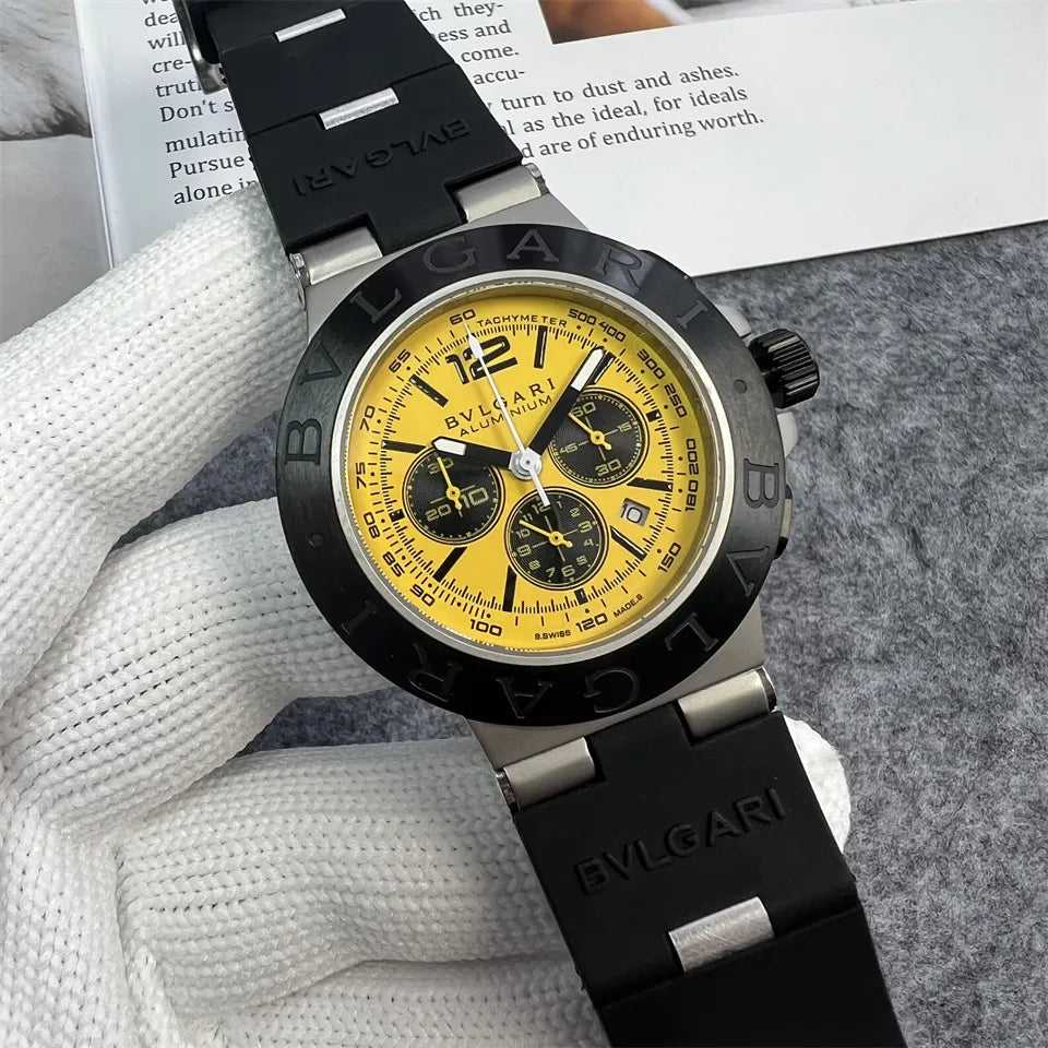 Bvlgari Aluminium Yellow Chronograph