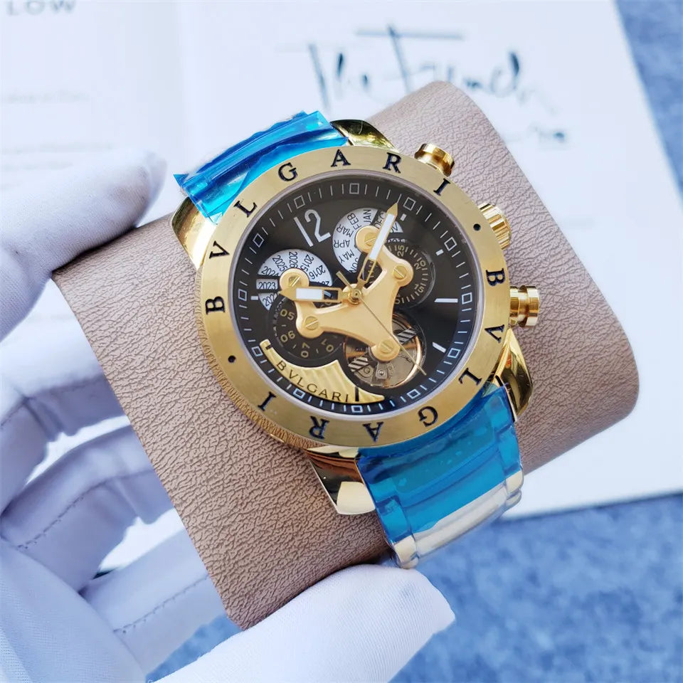 Bvlgari Gold Black Dial - Hình 2